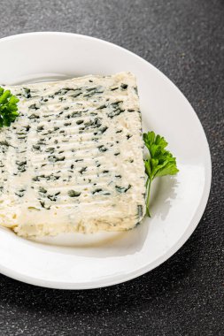 Gorgonzola peyniri Rokfor peyniri. Doğal gıda kalıbı. Organik ürün.