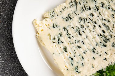 Gorgonzola peyniri Rokfor peyniri. Doğal gıda kalıbı. Organik ürün.