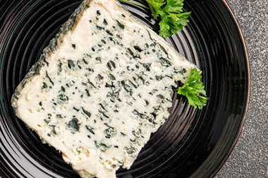 Gorgonzola peyniri Rokfor peyniri. Doğal gıda kalıbı. Organik ürün.