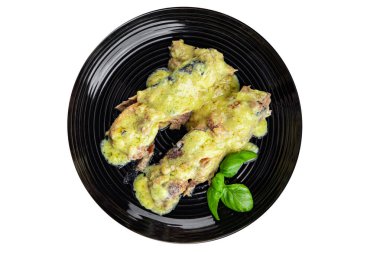 Uskumru hardal sosu konserve balık fileto balık fileto doğal gıda organik ürün taze gurme gıda arka planı masa sade gıda üst görünüm uzay fotokopi paleo pescetarian diyet