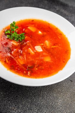 Sebze çorbası, sebze çorbası. Sebze çorbası. Sebze, sebze, taze lezzetli gurme, yemek.