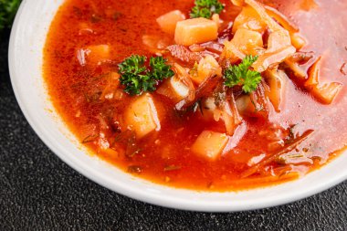 Sebze çorbası, sebze çorbası. Sebze çorbası. Sebze, sebze, taze lezzetli gurme, yemek.