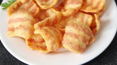 Pastırma, kızarmış pastırma, mısır, lezzetli abur cubur, fast food, masada doğal yemek, kırsal yemek, fotokopi odası.