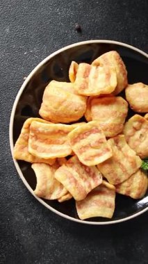 Pastırma, kızarmış pastırma, mısır, lezzetli abur cubur, fast food, masada doğal yemek, kırsal yemek, fotokopi odası.