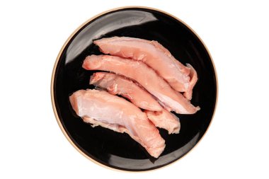 Tavşan çiğ et fileto taze lezzetli gurme yemek arka planı masa rustik gıda üst görünüm fotokopi alanı keto ve paleo diyet