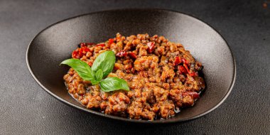 Mercimek tabağı sebzeleri ve kavrulmuş biberler lezzetli sebzeler taze vejetaryen ve vejetaryen yemek arka planı masanın üstünde rustik yiyecekler fotokopi alanı keto ve paleo diyeti