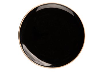 Tabak siyah sofra takımı boş yemek takımı tabakları servis etmeye hazır sofra arkasında yemek seramik tabağı servis etmeye hazır.