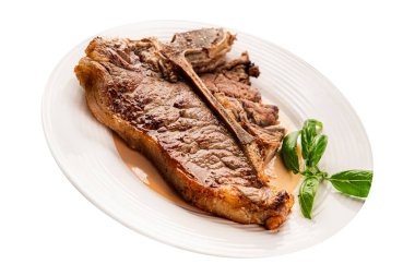 Biftek, biftek, biftek, biftek, lezzetli aperatif, lezzetli gurme yemek arka planı, masa sade yemekler, fotokopi odası.