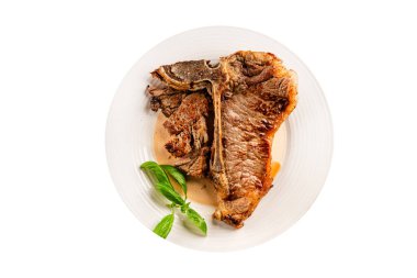 Biftek, biftek, biftek, biftek, lezzetli aperatif, lezzetli gurme yemek arka planı, masa sade yemekler, fotokopi odası.