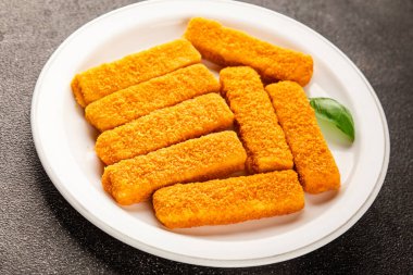 Balıklar deniz mahsulleri kıyma ikinci tabak lezzetli aperatif lezzetli gurme yemek arkaplan masa üzerinde rustik gıda üst görünüm fotokopi alanı pesseeter diyet