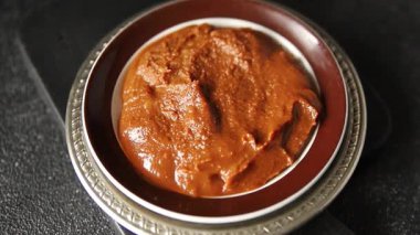 Japon yemeği pişirmek için Miso macunu kalın soya fasulyesi ezmesi. Lezzetli çerezler. Yemek arkaplanı.