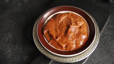 Japon yemeği pişirmek için Miso macunu kalın soya fasulyesi ezmesi. Lezzetli çerezler. Yemek arkaplanı.