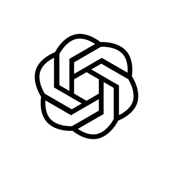 Icône Logo Vectoriel Géométrique Abstrait — Image vectorielle