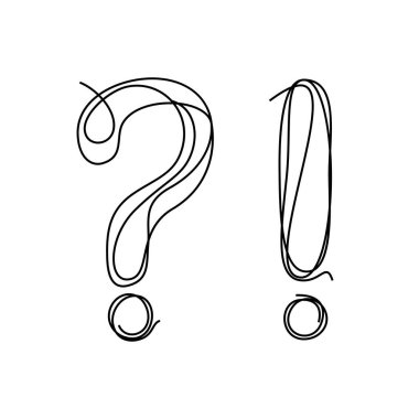 Soru ve Ünlem simgeleri