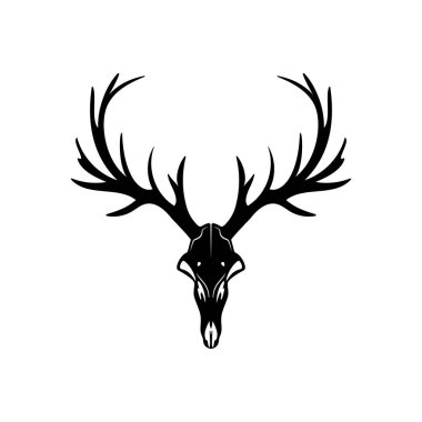 geyik başı logo şablonu 