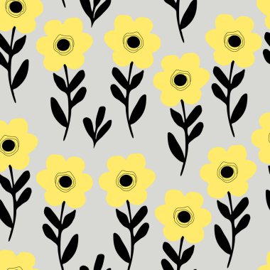 Çiçeklerle kusursuz desen