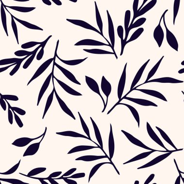 Tropik palmiye yaprakları. Botanik kusursuz desen.