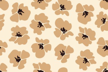 Çiçeksiz desen, vektör çizimi