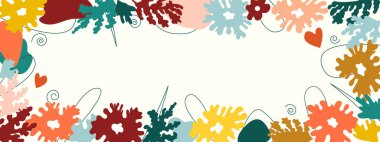 Soyut basit yaprakların kusursuz deseni