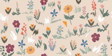 çiçek arka plan ile Seamless Modeli