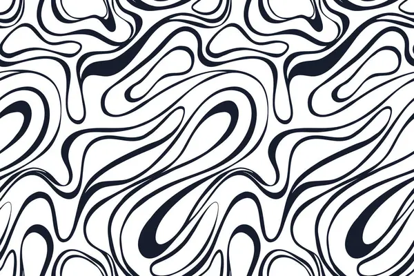 Fond Avec Des Lignes Ondulées Motif Sans Couture Texture Abstraite — Image vectorielle