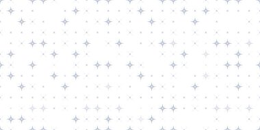 Gray blue geometric star symbols on white background. Seamless pattern of brutal design elements. Festive minimalistic background of decorative elements. Vector illustration. clipart