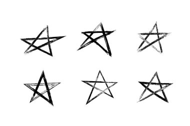 Yıldız vektör çizimi kümesi.