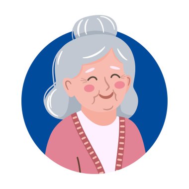 Büyükanne ikon vektör illüstrasyonuName 