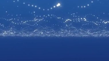 Canlı soyut parçacık dalgaları içeren göz alıcı ve canlı bir görüntü, reklam ve arkaplan tasarımı için mükemmel, projelerinize enerjik ve dinamik bir dokunuş ekliyor.