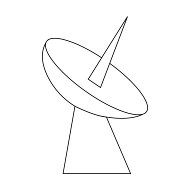 uydu anten simgesi beyaz