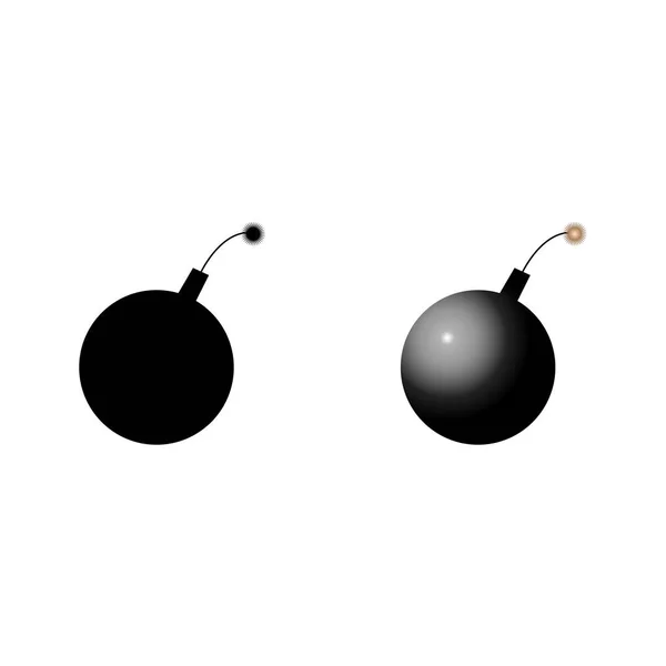Deux Bombes Avec Fusible — Image vectorielle