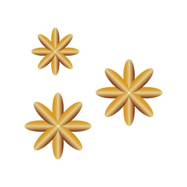 Tarçınlı çubuklar beyaz çiçeklere izole edilmiş