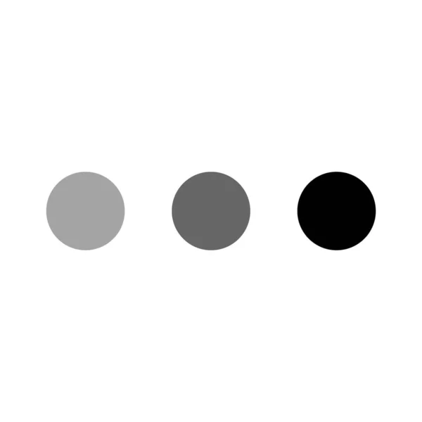 可用于动画中的三个点 在白色背景下隔离 — 图库矢量图片