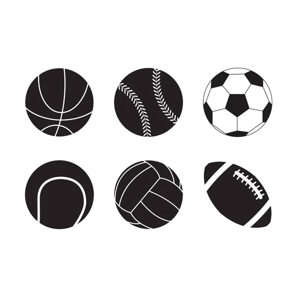 Ensemble Balles Sport — Image vectorielle