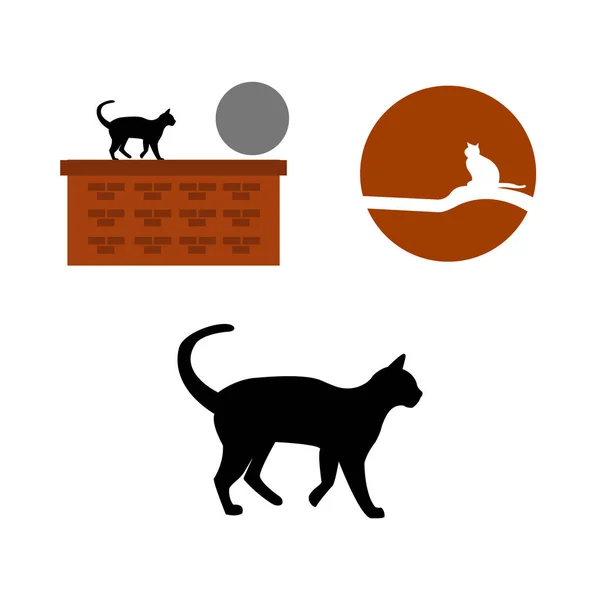 Σύνολο Εικονιδίων Γάτας — Διανυσματικό Αρχείο