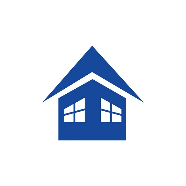 Sinal Ícone Casa Azul —  Vetores de Stock