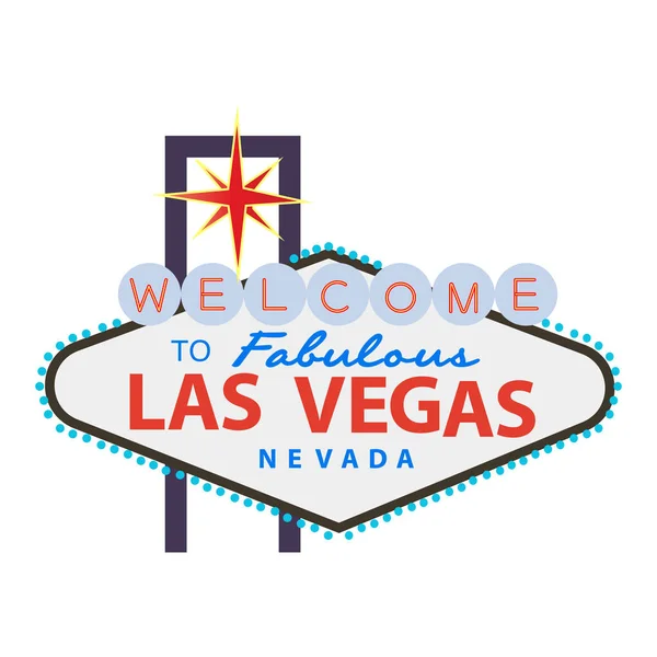 Welkom Las Vegas — Stockvector