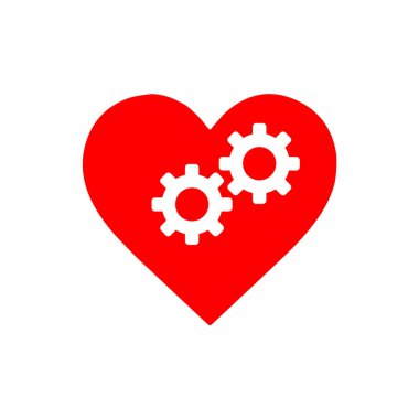 vites kalp simgesi beyaz