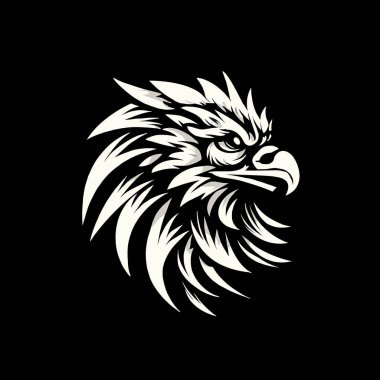 kartal baş simgesi beyaz üzerine