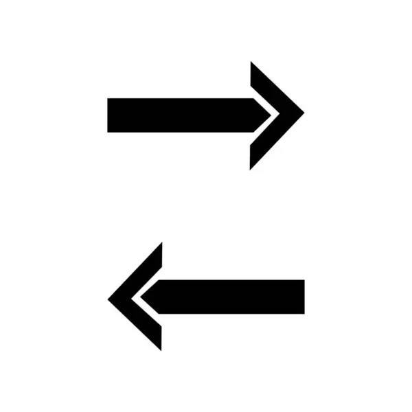 Links Und Rechts Symbol — Stockvektor