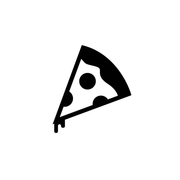 Kawałek Pizzy Ikona — Wektor stockowy