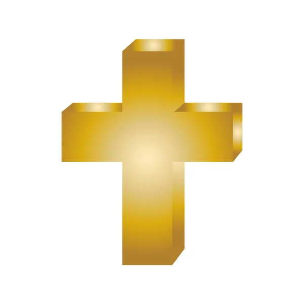 Croix Sur Blanc — Image vectorielle