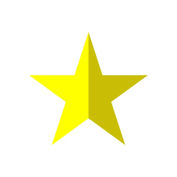 Icône Étoile Sur Blanc — Image vectorielle