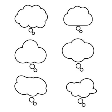 konuşma balonları Icons set