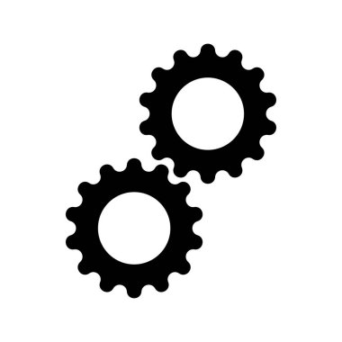 gears icons on white clipart