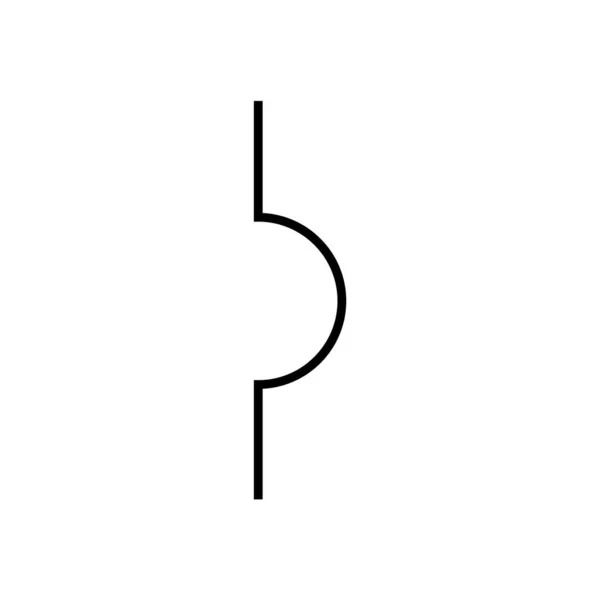 Symbole Simple Sur Blanc — Image vectorielle