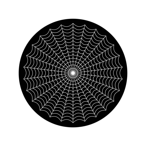 Spinnenweb Pictogram Teken — Stockvector