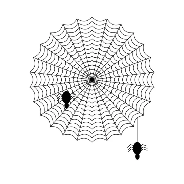 Zeichen Für Spinnennetz — Stockvektor