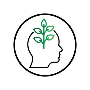 bitki başı simgesi beyaz