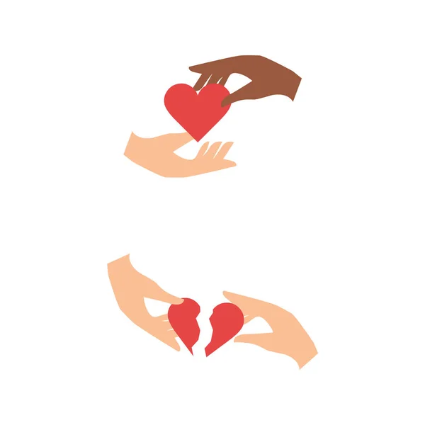 heart hand icon sign